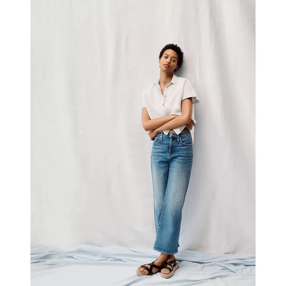 Madewell Slim Wideleg Crop Jeans Reggie 